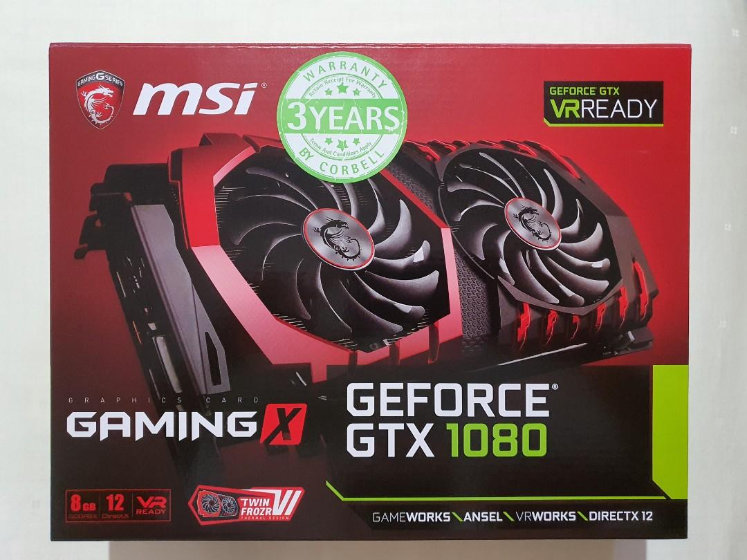 MSI GeForce GTX 1080 Gaming X 8G 