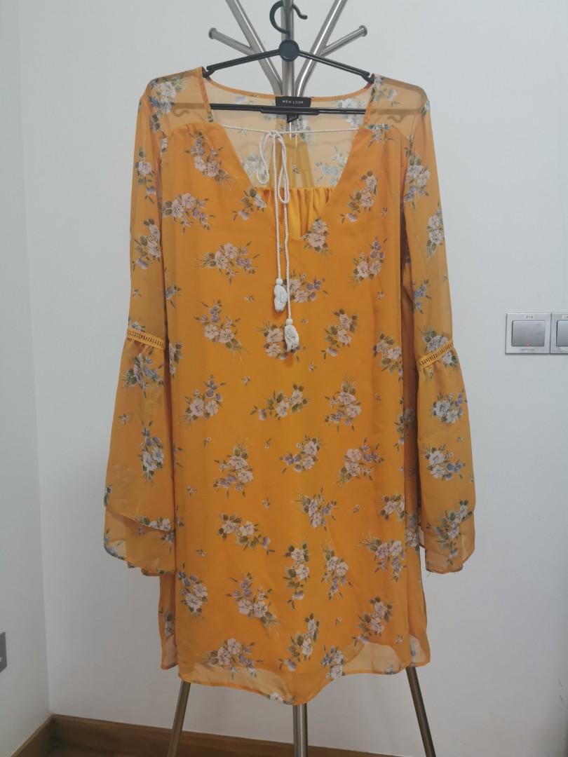 mustard dress size 18