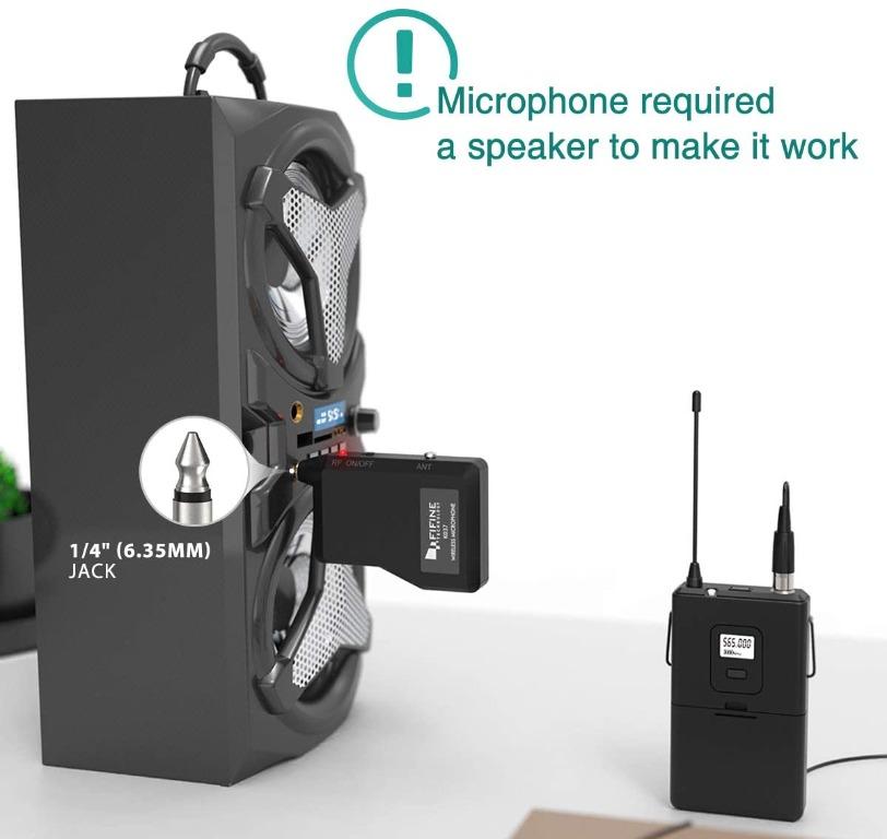 (N) FIFINE Wireless Microphone System, Wireless Microphone set with