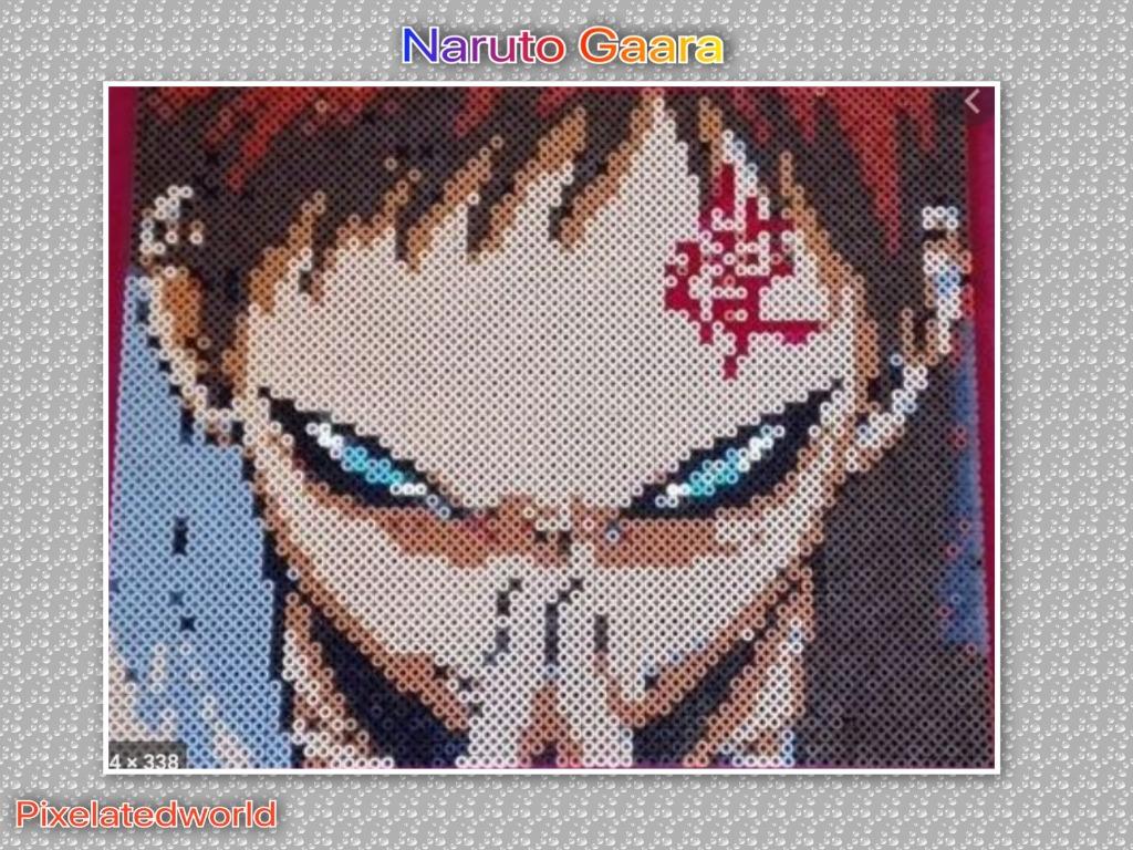 Naruto Gaara Hama Beads Wallart Design Craft Art Prints On Carousell