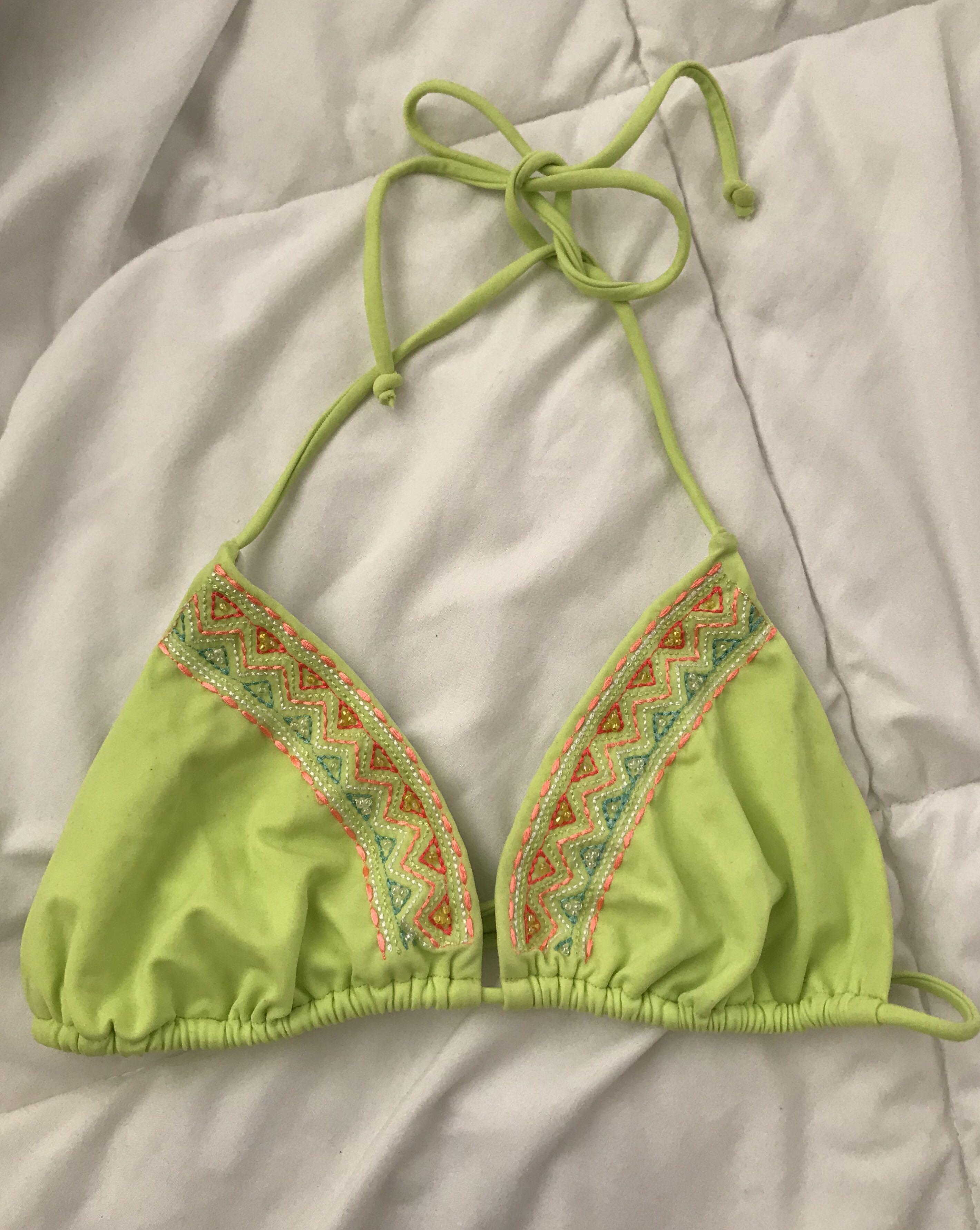 green bikini top