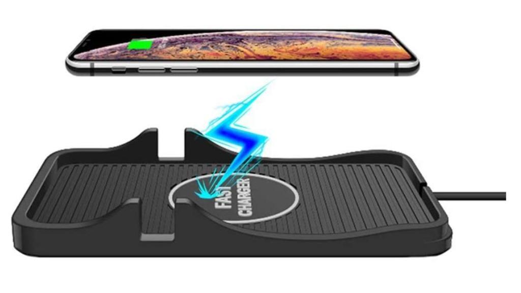 New Wireless Car Charger, Qicertified 10W Wireless Charging Mat Pad for Car, Dashboard Phone