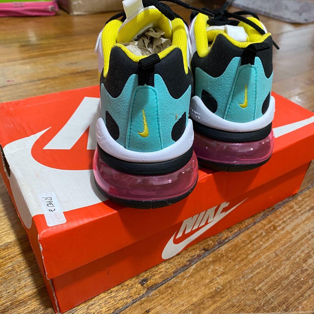 Nike air max 270 react phantom-blue university-dynamic on sale yellow