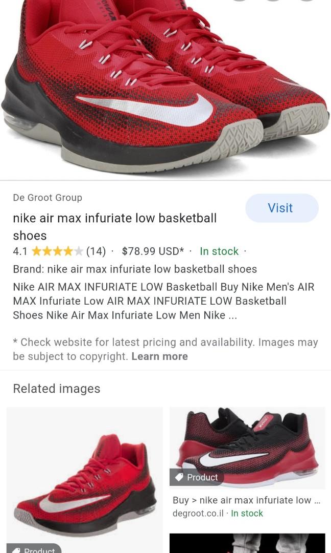 Nike Basketball Air Max Infuriate On Carousell