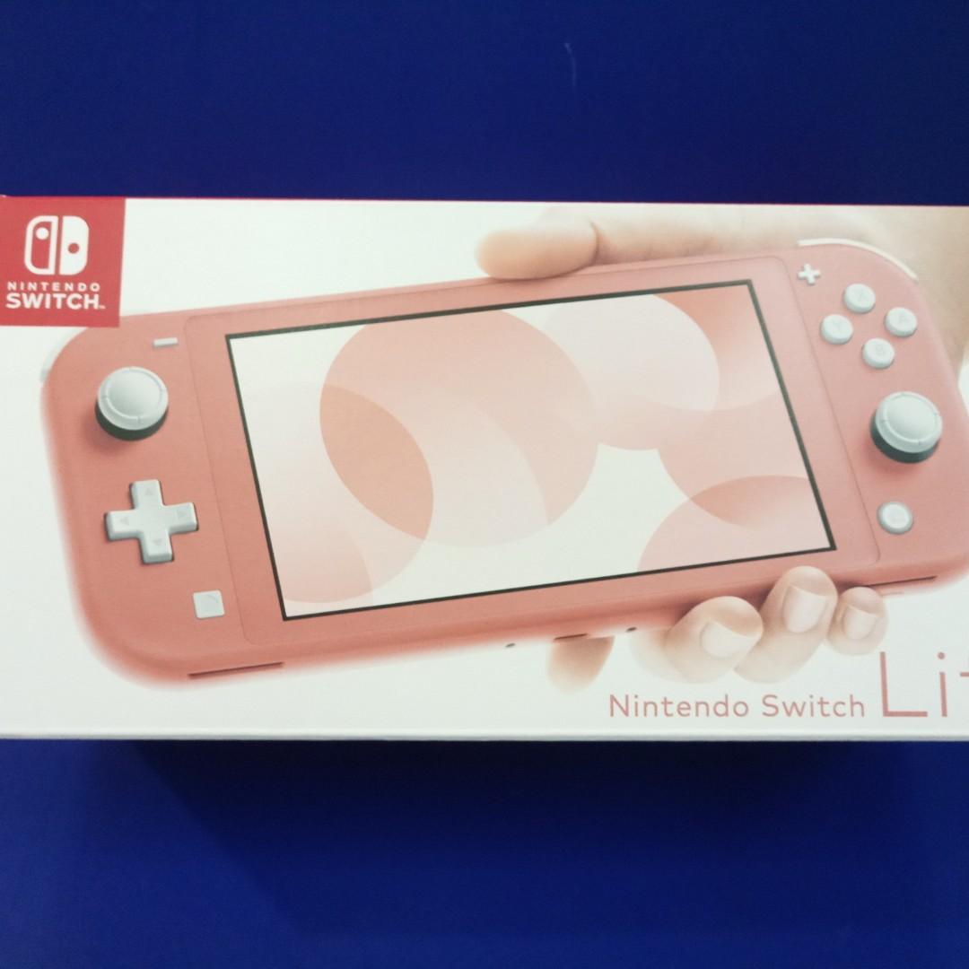 nintendo switch in coral