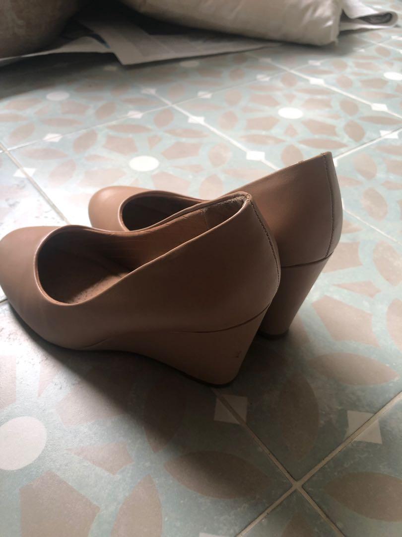Nude Wedges Size 38 Women s Fashion Footwear Loafers on Carousell