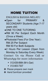 Tuition English Tuition Carousell Malaysia