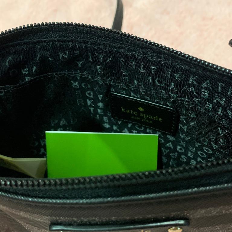 Original Kate Spade Sling Bag. Never been used. (Category: Cross-body Bags) located in Marikina City. Submitted by abd003 (Listing ID 1013758627, Image 3). Description: This bag has never been used, still has the tag and care card. Bought Kate Spade bags in Canada last January and this was included in the purchase :) Let me know if you want to make an offer :).
