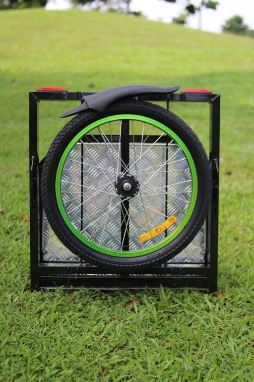 Pet Side Car for Bikes Bicycle Side Car for Pets (Category: Bicycles) located in Quezon City. Submitted by bikesmnl (Listing ID 1013667033, Image 3). Description: Pet Side Car for Bikes Red color left Adjustable, all sizes of bikes can be attached Material: Steel Carries upto 50kgs Small to Medium sized pets Made in the Philippines Pick up Cubao QC Shipping care of buyer via lalamove mpv COD arranged by buyer.