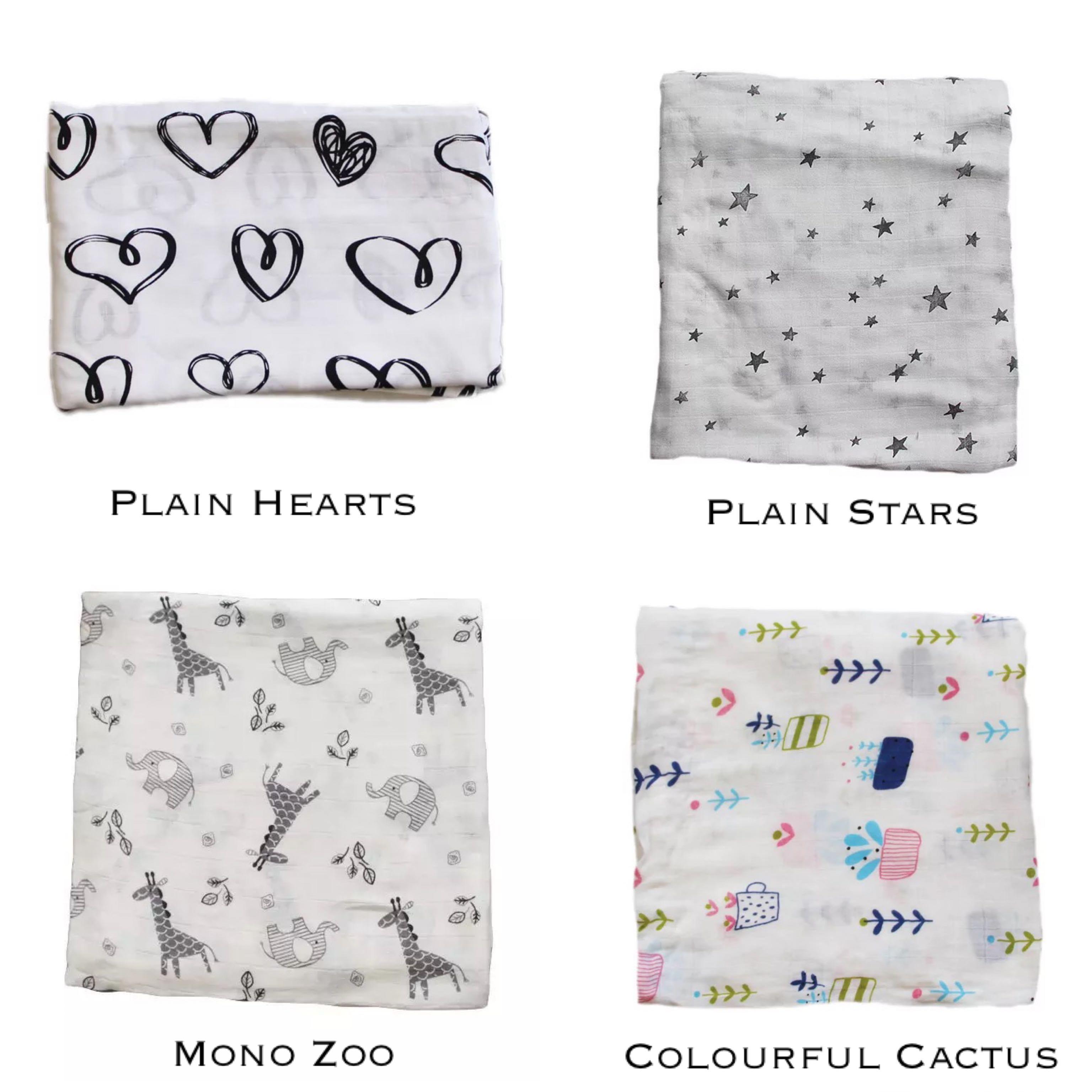 Ready Stock Bamboo Cotton Swaddle For Newborn Baby Blanket Swaddle Stroller Cover