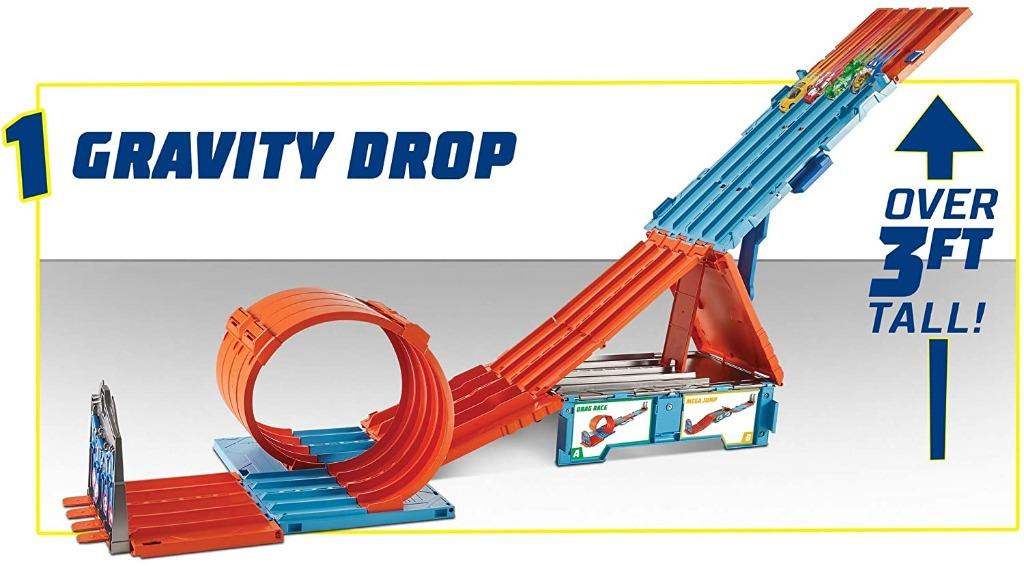Hot wheels top track builder race