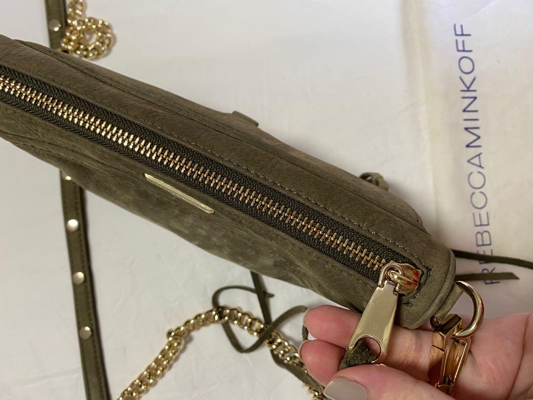 Rebecca Minkoff Mini Mac Olive Suede Women s Fashion Bags