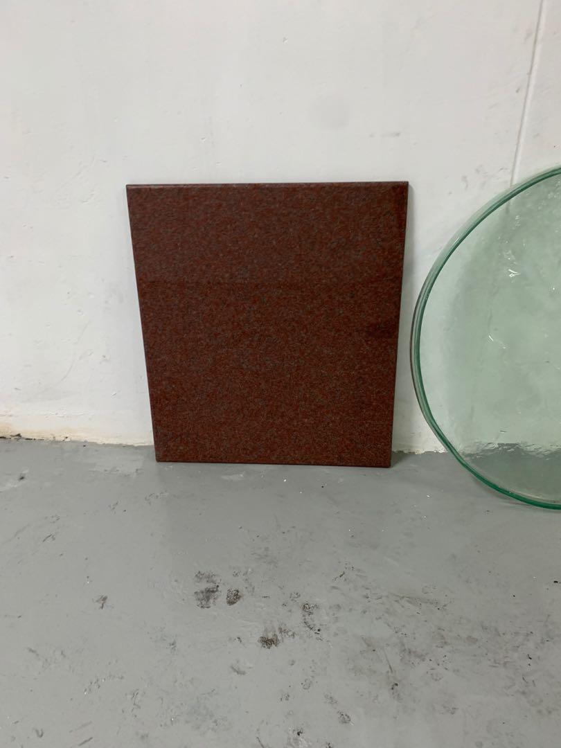 Rectangular Marble table top (Category: Table Linen & Textiles) located in Singapore. Submitted by mexsurv (Listing ID 1013648348, Image 2). Description: Dimensions : 60cm x 71cm .