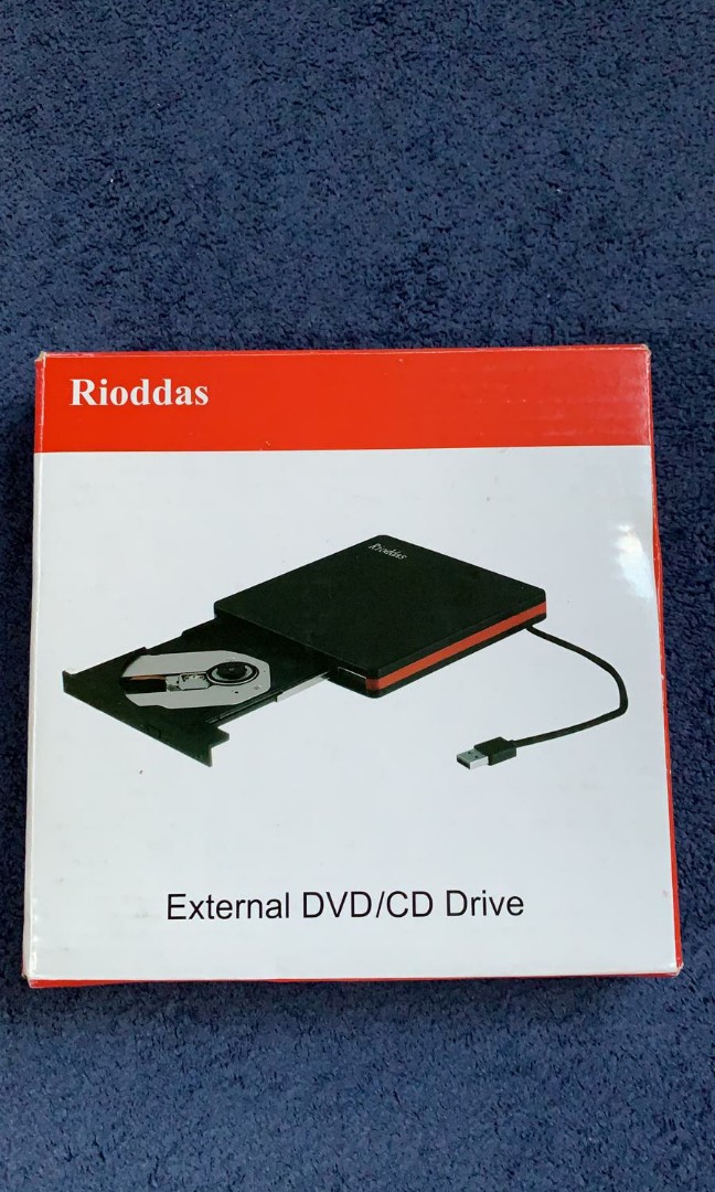 Rioddas External DVD RW Drive USB 3.0, Computers & Tech, Parts