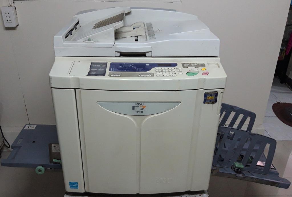 Riso Machine EZ 220U (Digital Duplicator), Computers & Tech, Printers