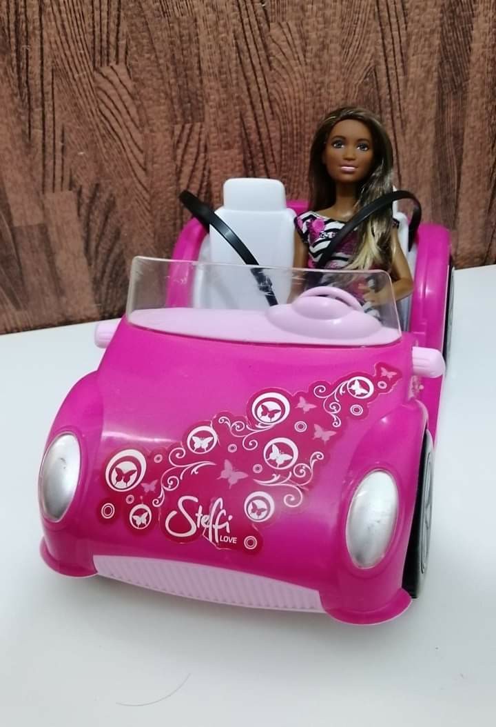 barbie and car