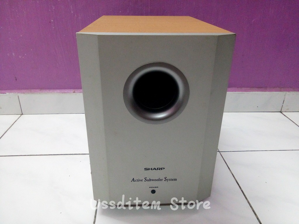 Sharp active deals subwoofer system