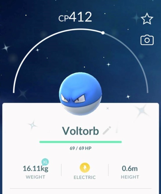 SHINY VOLTORB Pokemon Go, Video Gaming, Gaming Accessories, Game Gift