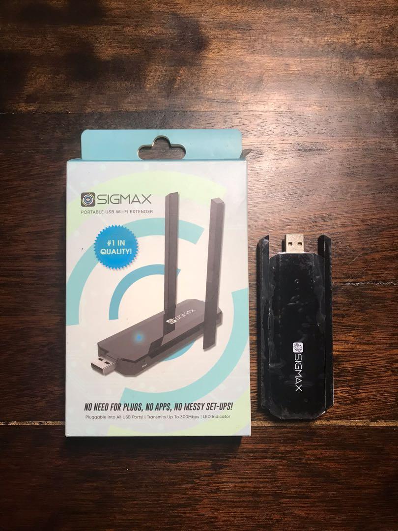 Sigmax Portable USB Wi-Fi Extender (Category: TV Parts & Accessories) located in Pasig City. Submitted by iammivm (Listing ID 1013749745, Image 1). Description: .