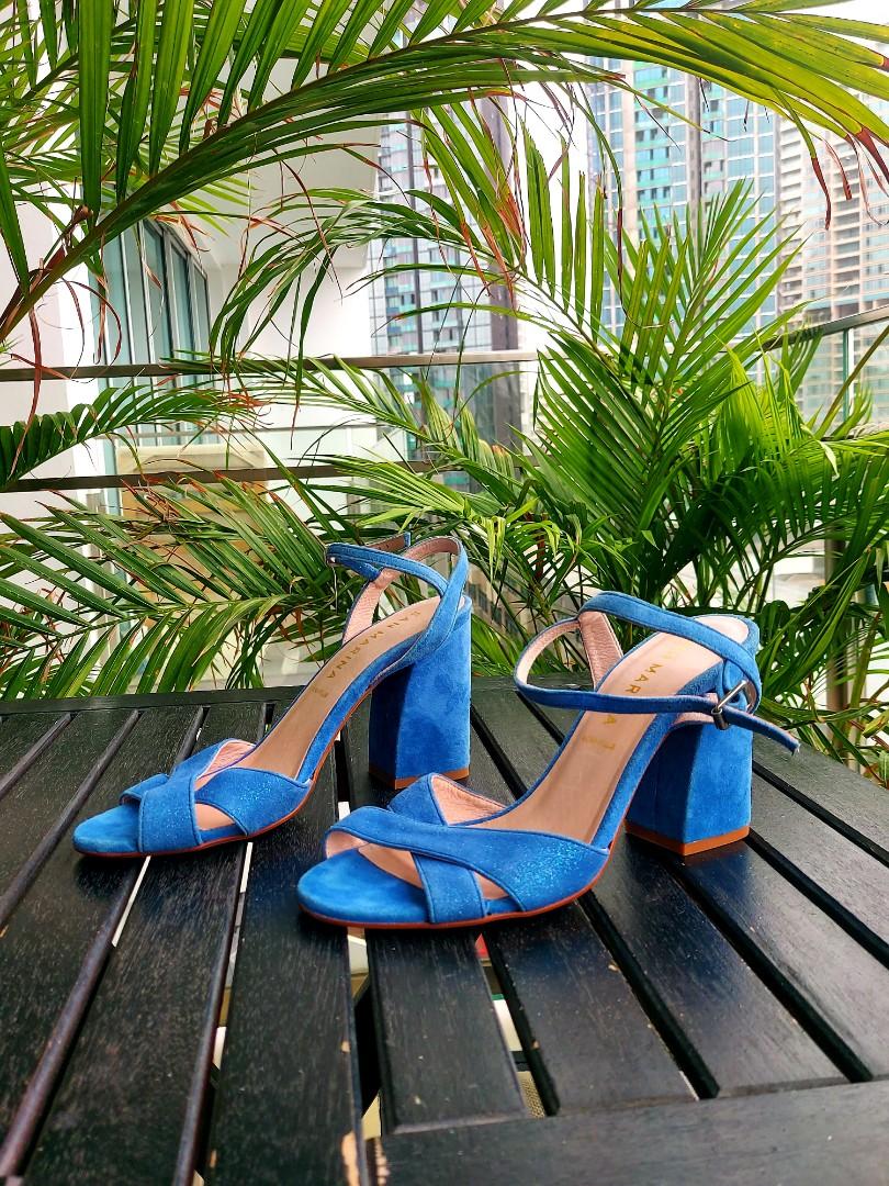 blue summer heels