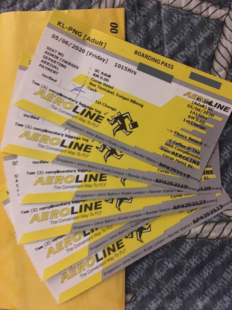 Ticket Aeroline Bus Kl Penang Penang Kl Tickets Vouchers Attractions Tickets On Carousell