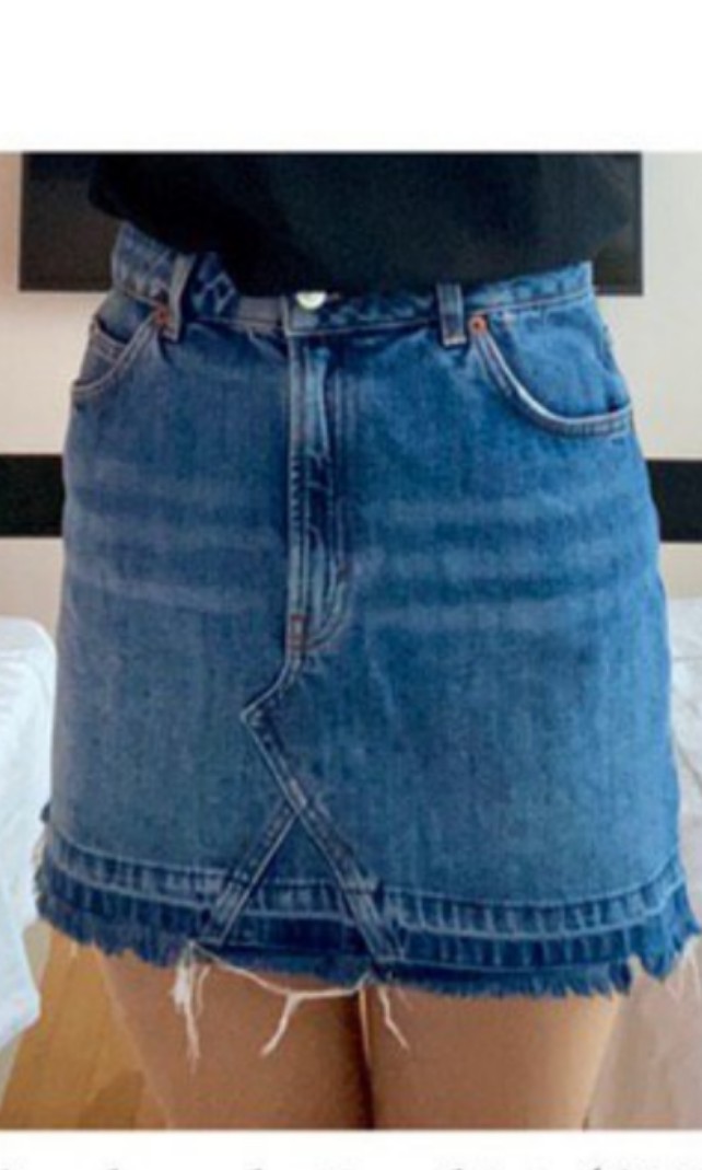 topshop jeans skirt