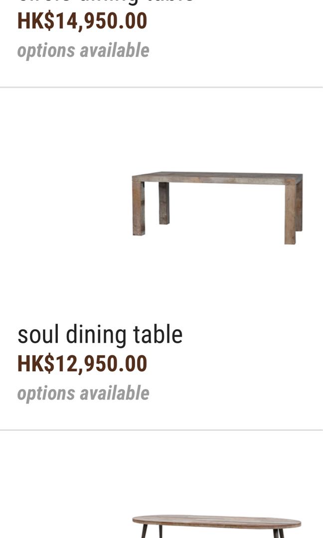 TREE soul dining table