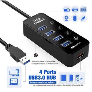 USB Hub 4 ports with 1 charger port