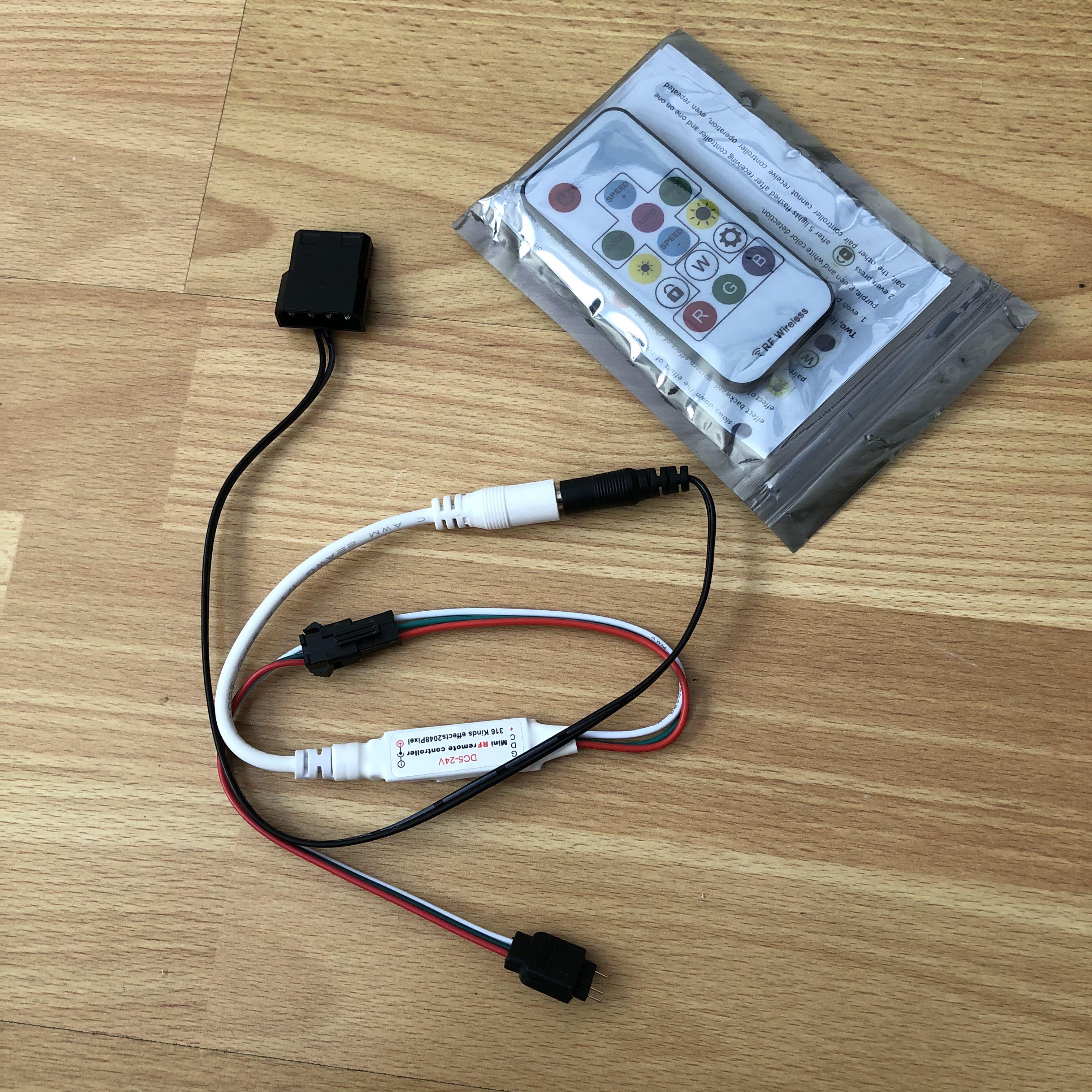 Usb/molex to ARGB converter and controller, Computers & Tech, Parts ...