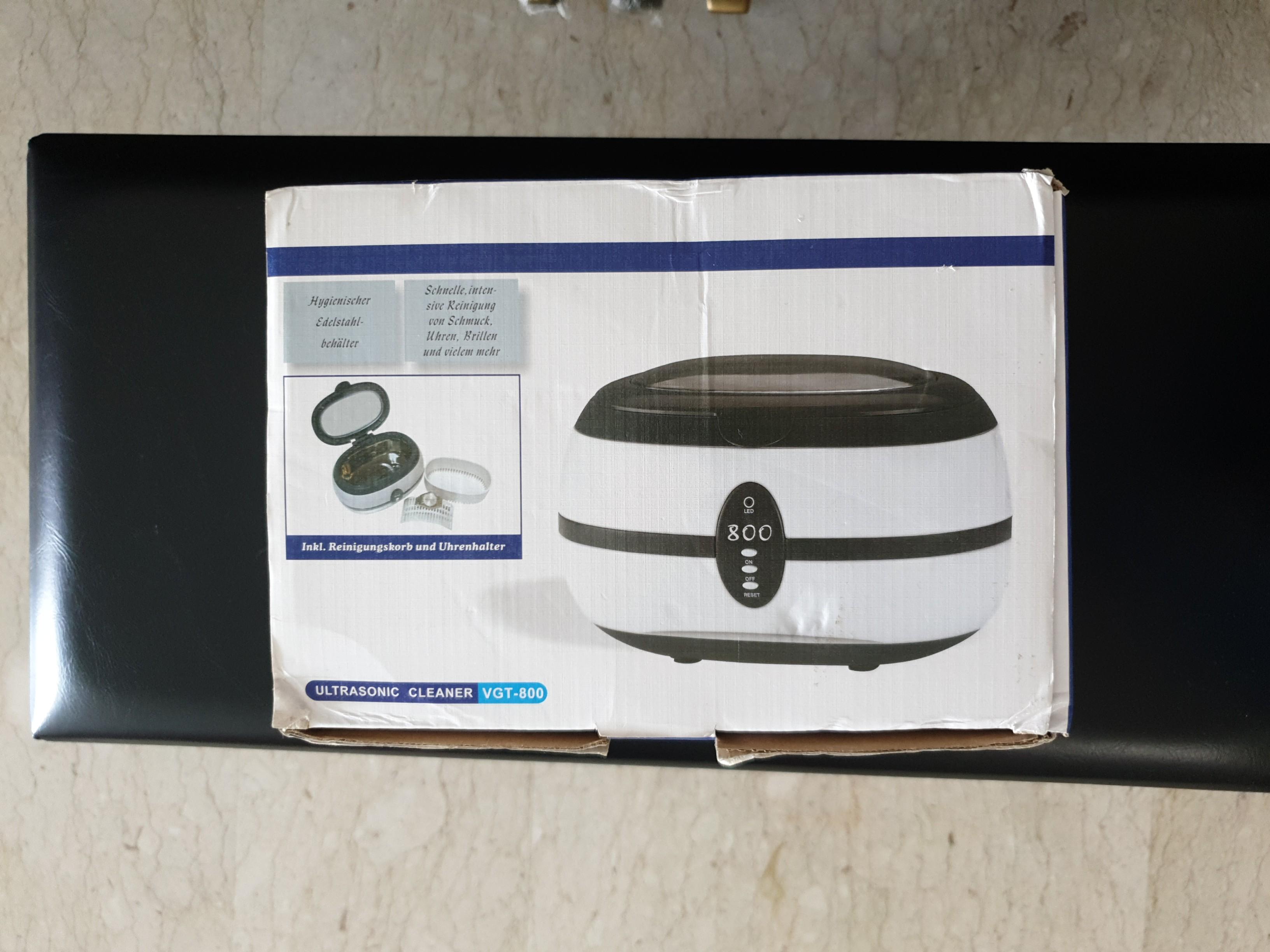 VGT-800 Ultrasonic Cleaner 600ml, TV & Home Appliances, Air Purifiers ...