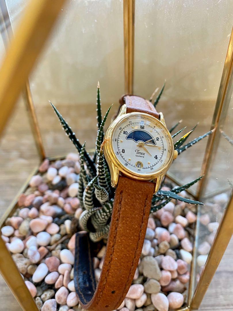 Vintage timex moon phase watch online