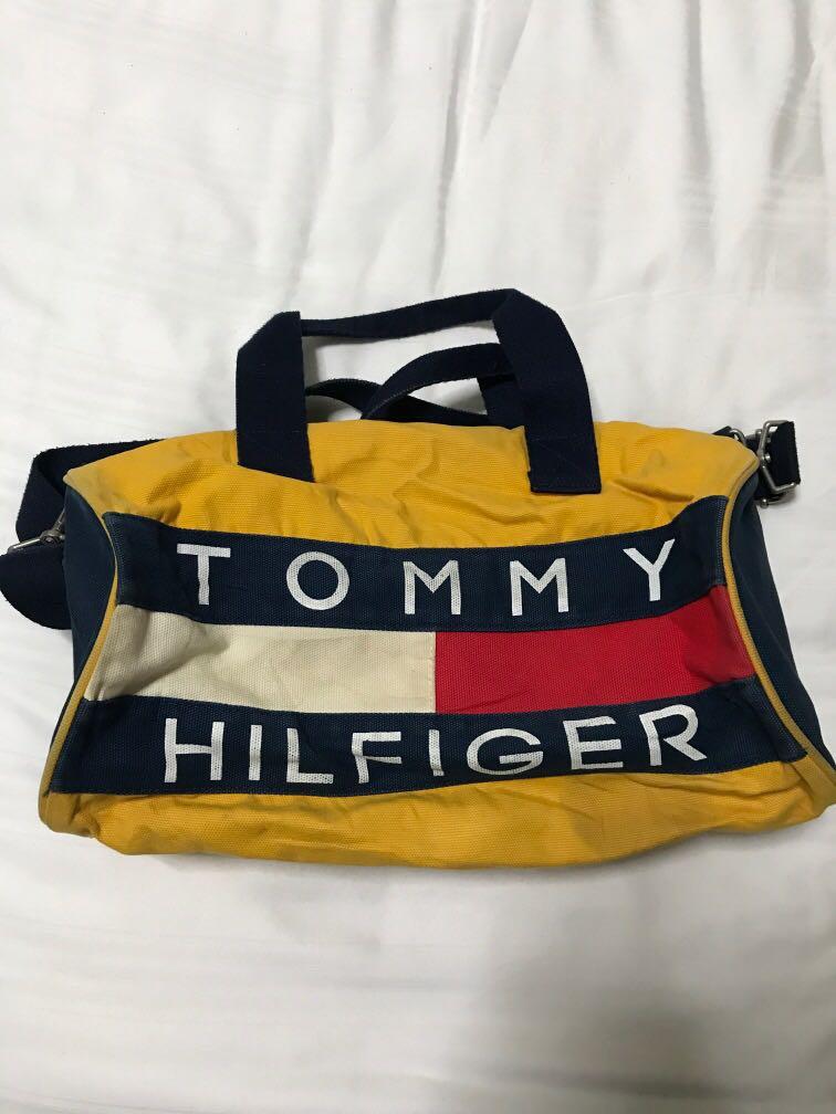 tommy hilfiger vintage duffle bag