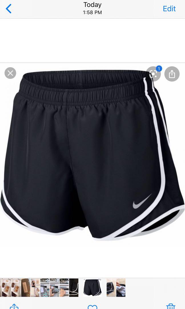womens nike black shorts
