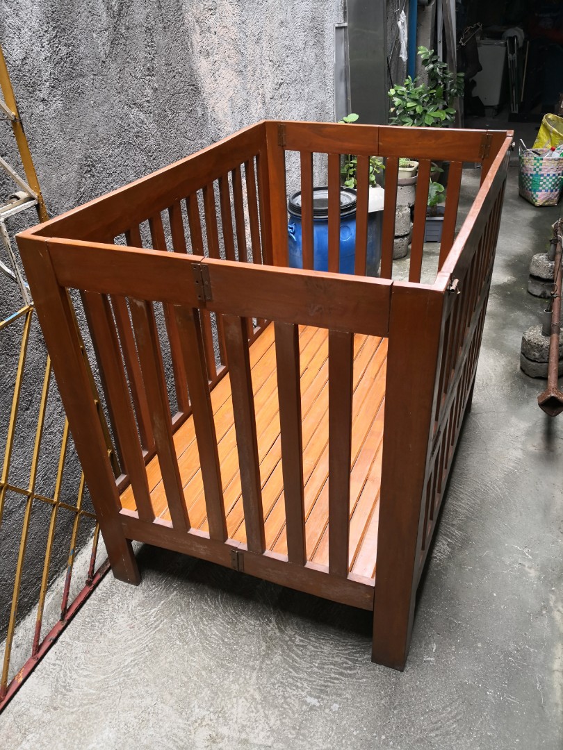 Wooden Baby Playpen / Crib (heavy duty & foldable), Babies & Kids, Baby