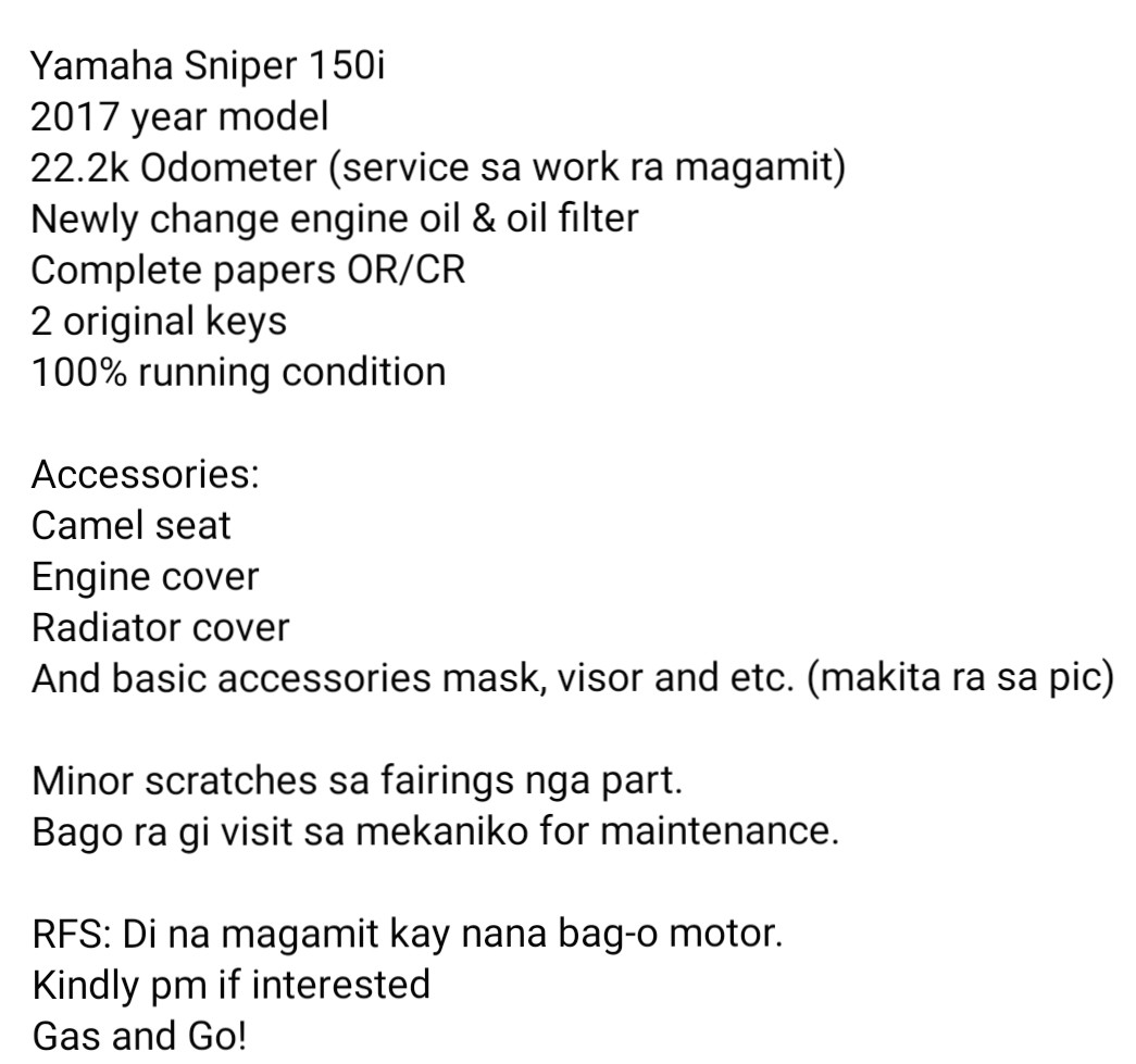 yamaha sniper 150i