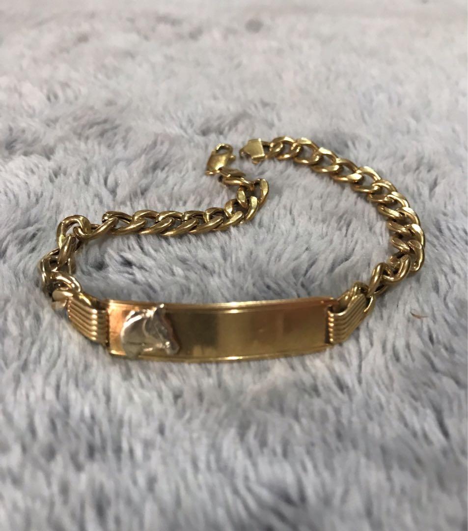 18k Italy Gold Bracelet Horseshoe Design 11.3 grams 8 inches long
