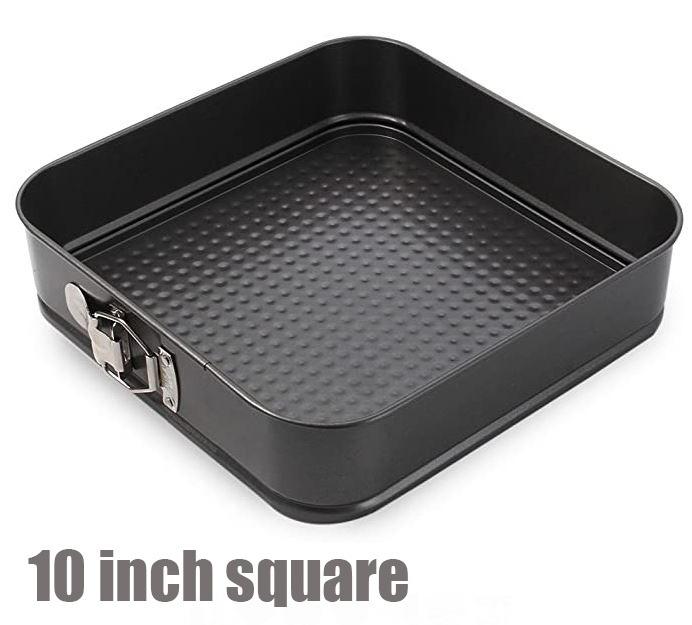 3pcs cake pan set springform cake pans 8 inch 9 inch 10 inch square