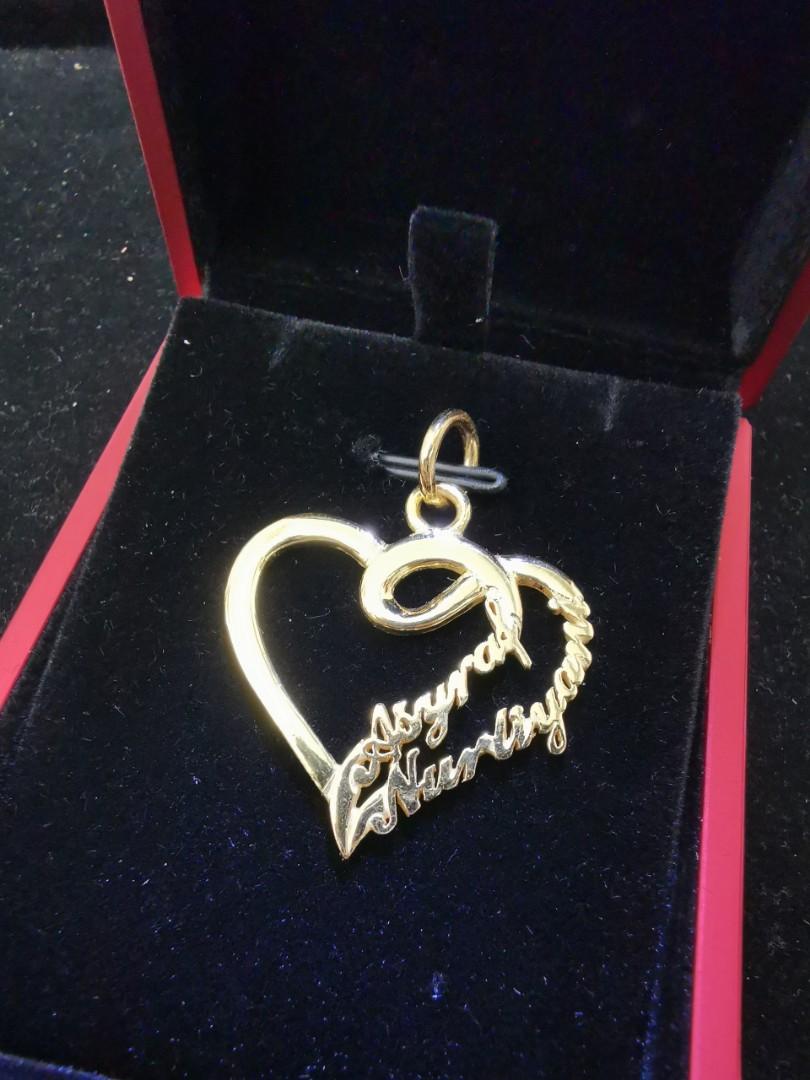Double name sale pendant