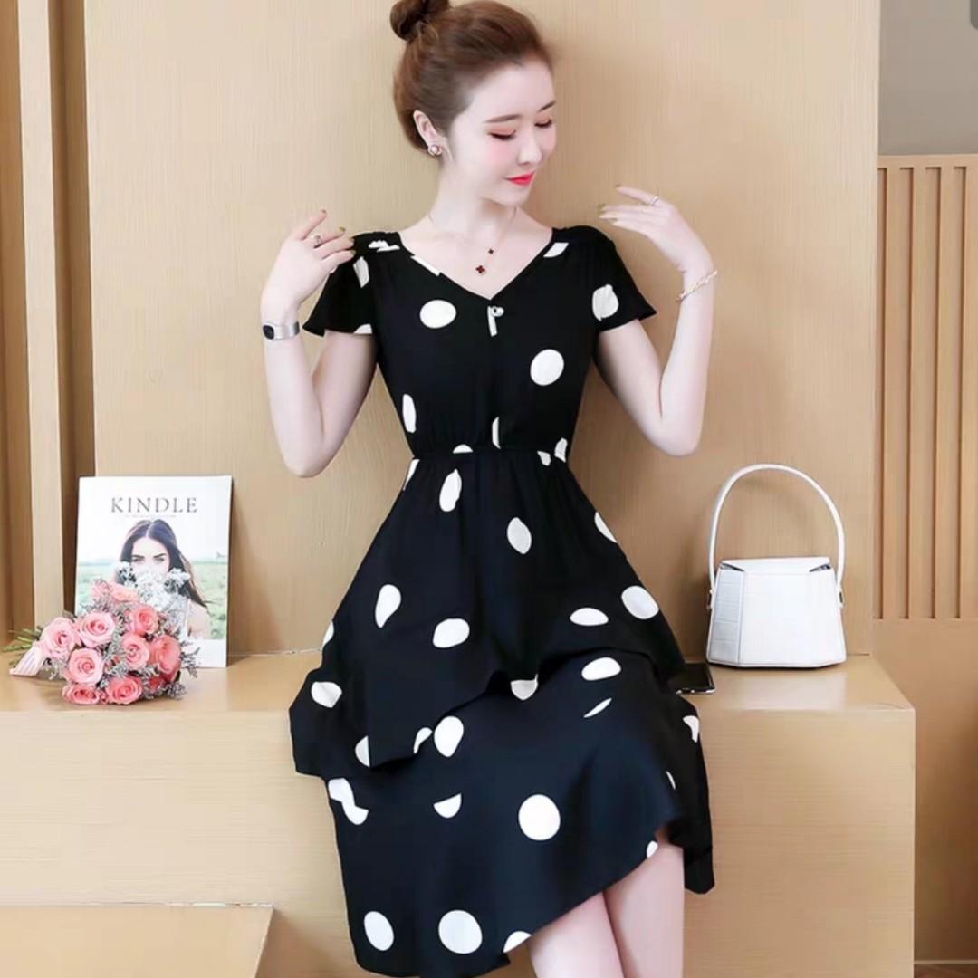 L - 5XL ] Plus Size Korean Fashion Dress, Women's Fashion, Muslimah  Fashion, Dresses on Carousell