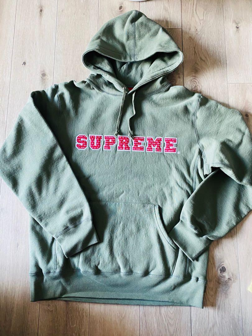 全新現貨Supreme hoodie - The Most Hooded Sweatshirt olive, 男裝