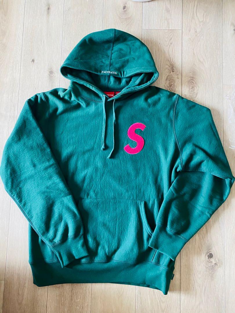 全新現貨Supreme hoodie dark green - S Logo Hooded Sweatshirt, 男裝