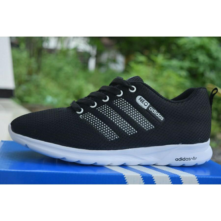 adidas neo black and white