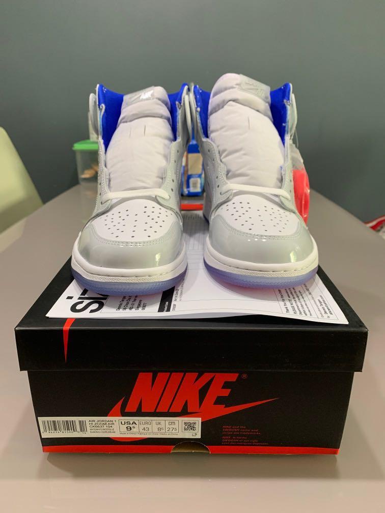 Jordan 1 racer blue box Clearance