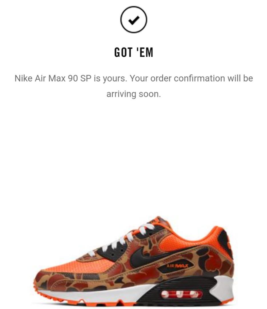 air max 90 sp duck camo orange