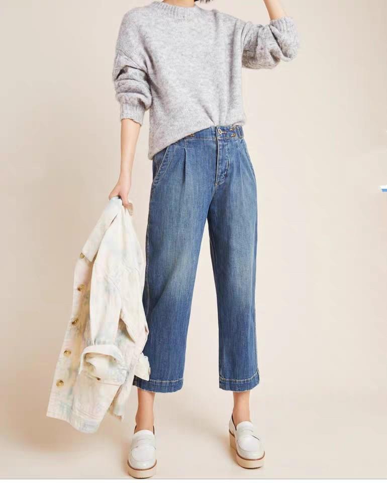Pilcro and the letterpress wide leg jeans store