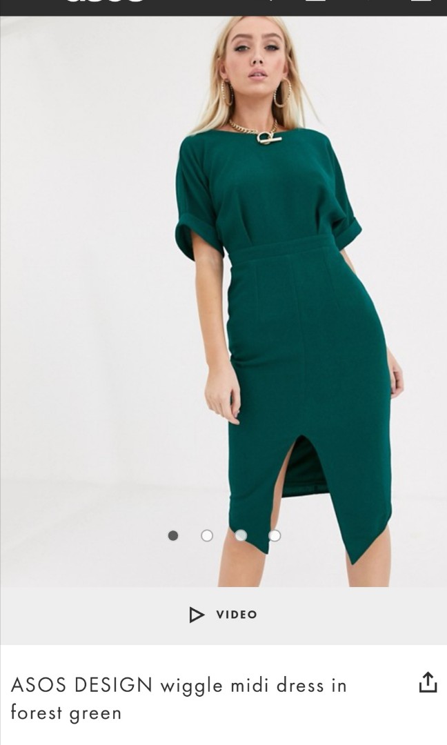 Asos design wiggle midi dress online