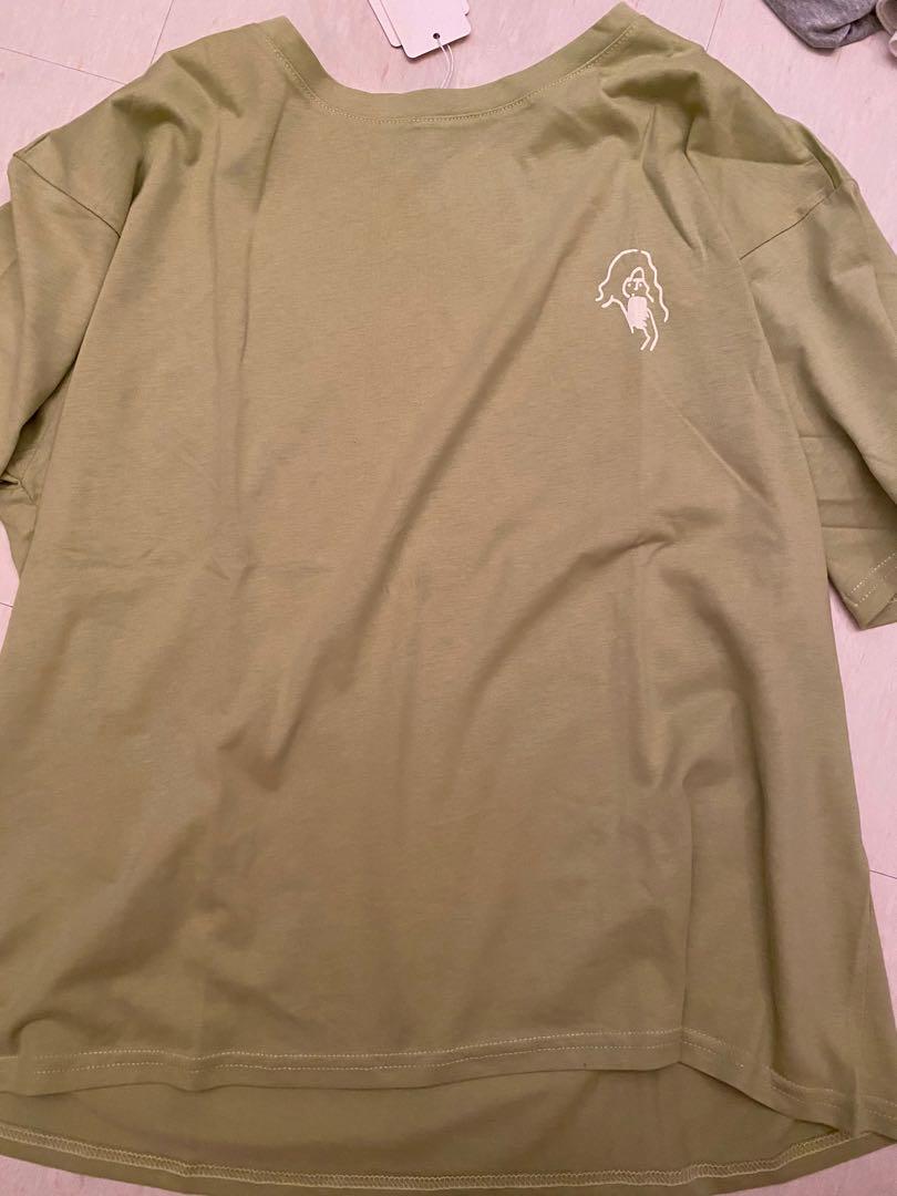 avocado green shirt 牛油果色衫, 女裝 