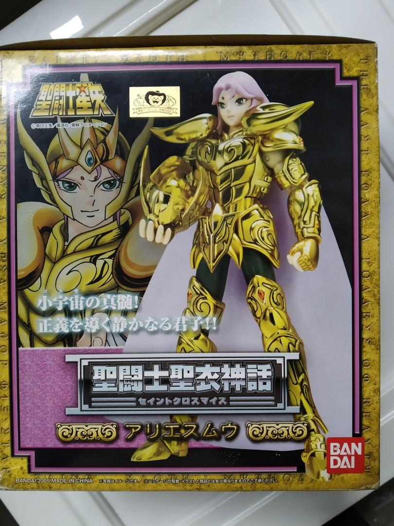 Bandai Saint Seiya Saint Cloth Myth Aries Gold Toys Games