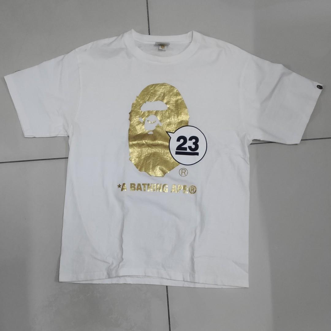 Gold 2025 bape shirt
