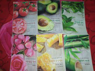 (Boleh Barter) Sheet Mask nature republic, garnier, holika holika, dermal